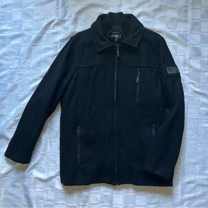 Roots 73 Black Wool Blend Jacket with Puffer Vest Insert